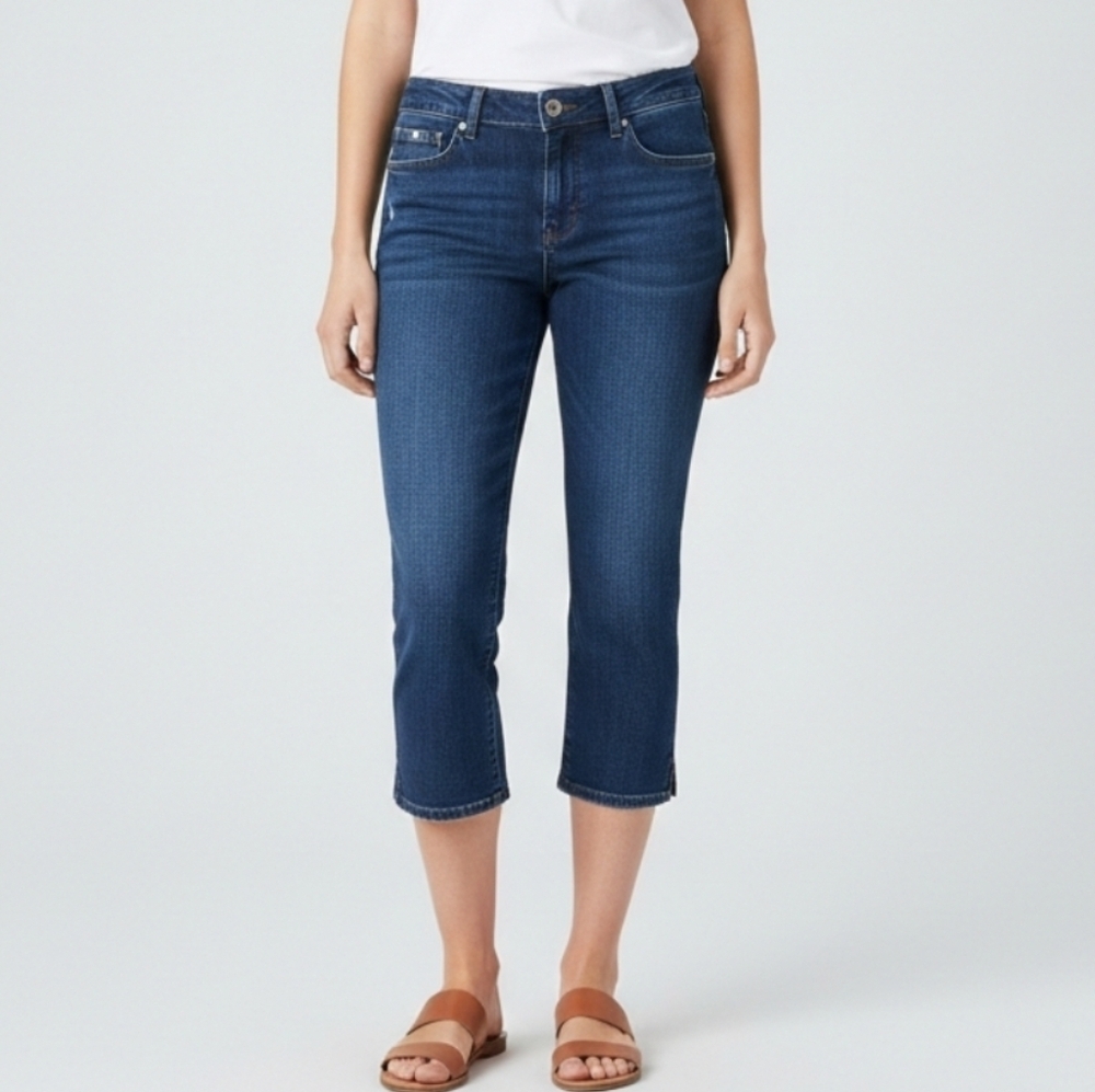 Lauren Jeans Co Ralph Lauren Women’s Mid Calf  Capri Jeans Size 10 -99% Cotton